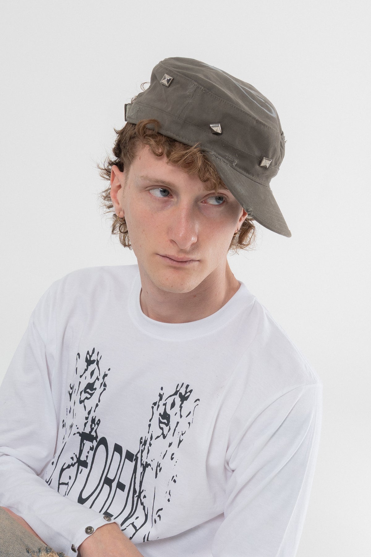 Studded Green Cap